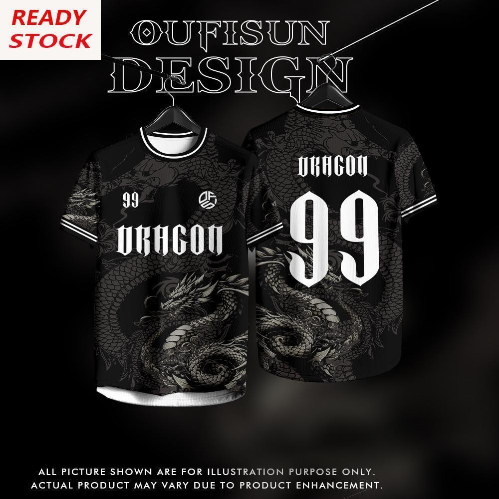 2025 ฤดูร้อนใหม่เสื้อฟุตบอลรุ่นพิเศษ มังกร พัดลม ผู้ชายผู้หญิงแขนสั้นแฟชั่นเสื้อกีฬาดิจิตอลหมายเลข 99