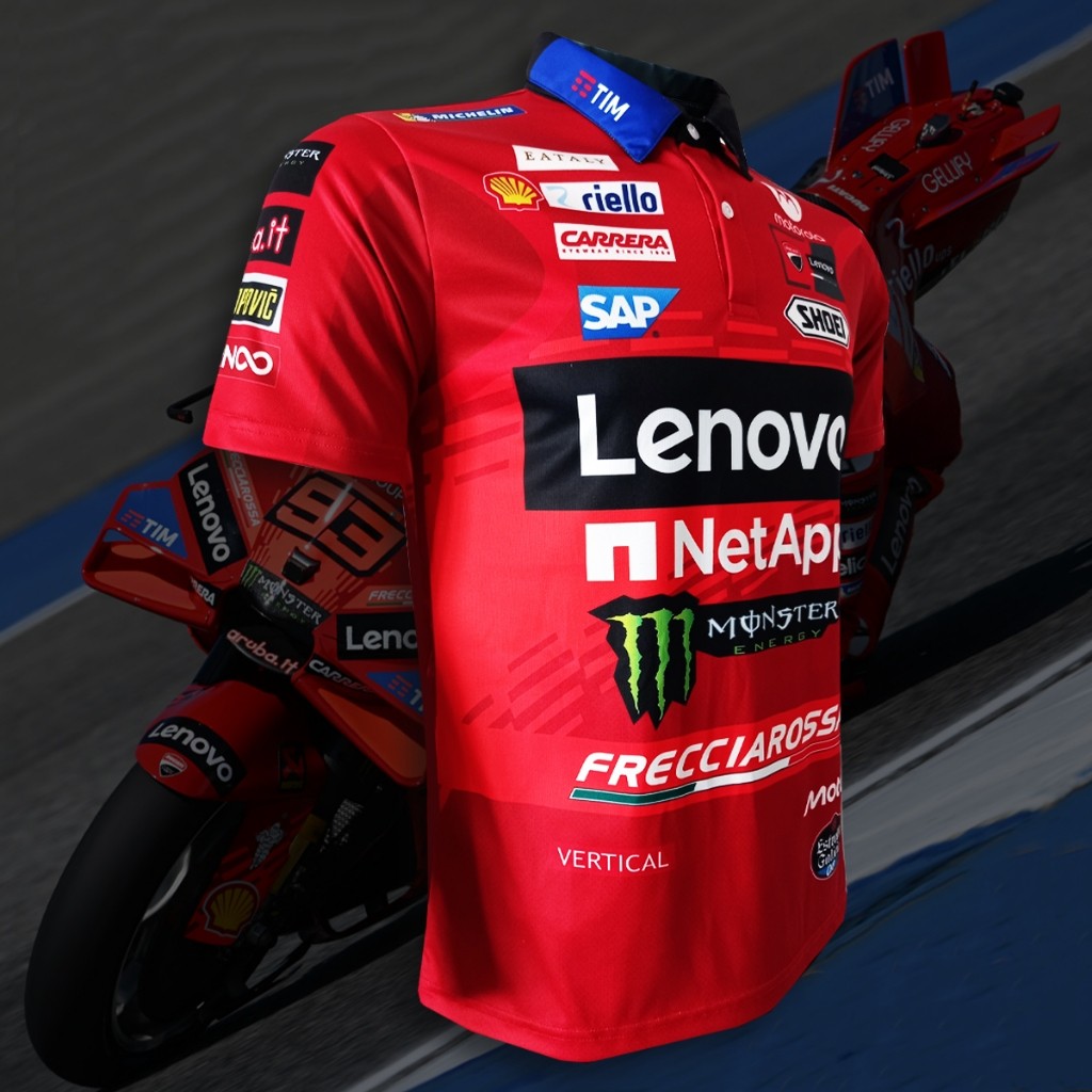 เสื้อPolo MotoGP เสื้อโปโลทีม ดูคาติ เลโนโว่ 2025 MG0210 รูปที่ 4