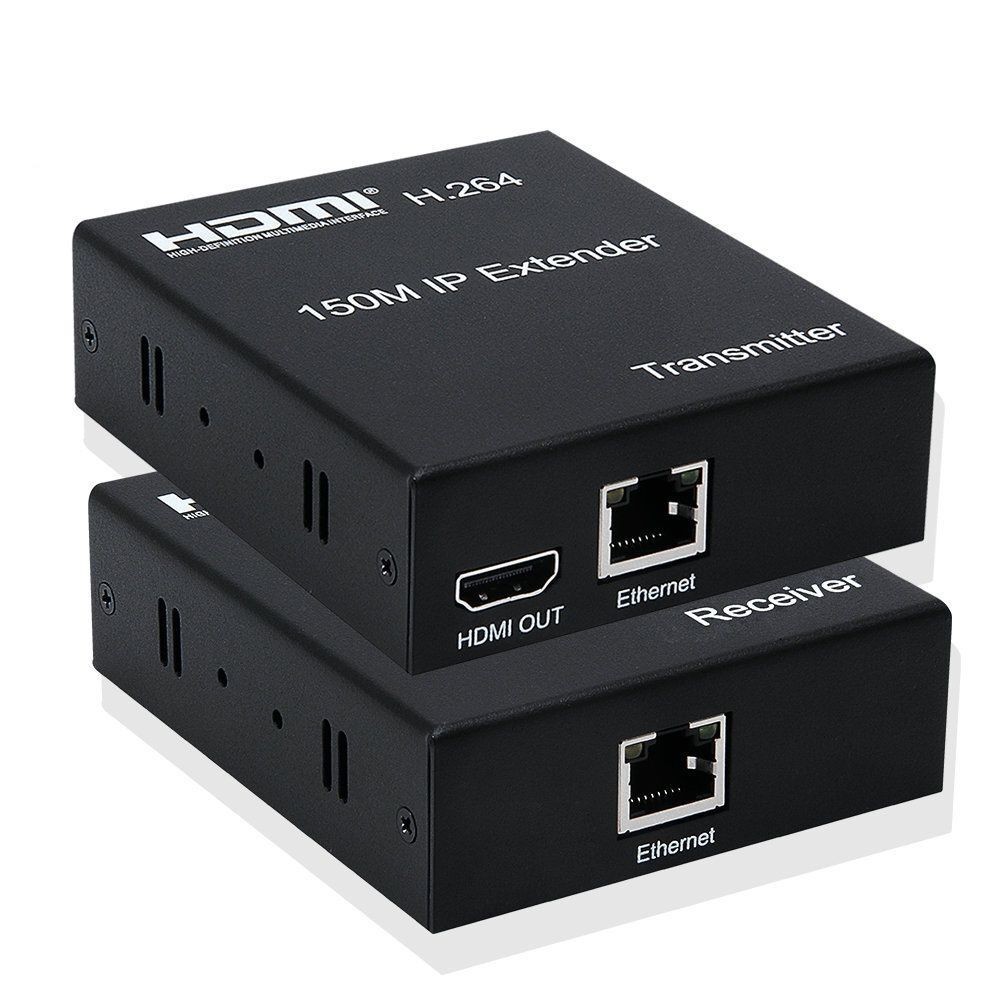 Ethernet TCPIP HDMI Extender ยาว 150 ม. ผ่านสายเคเบิล Cat5e6 เดี่ยวรองรับเครื่องส่งสัญญาณ 1 เป็นตัวร
