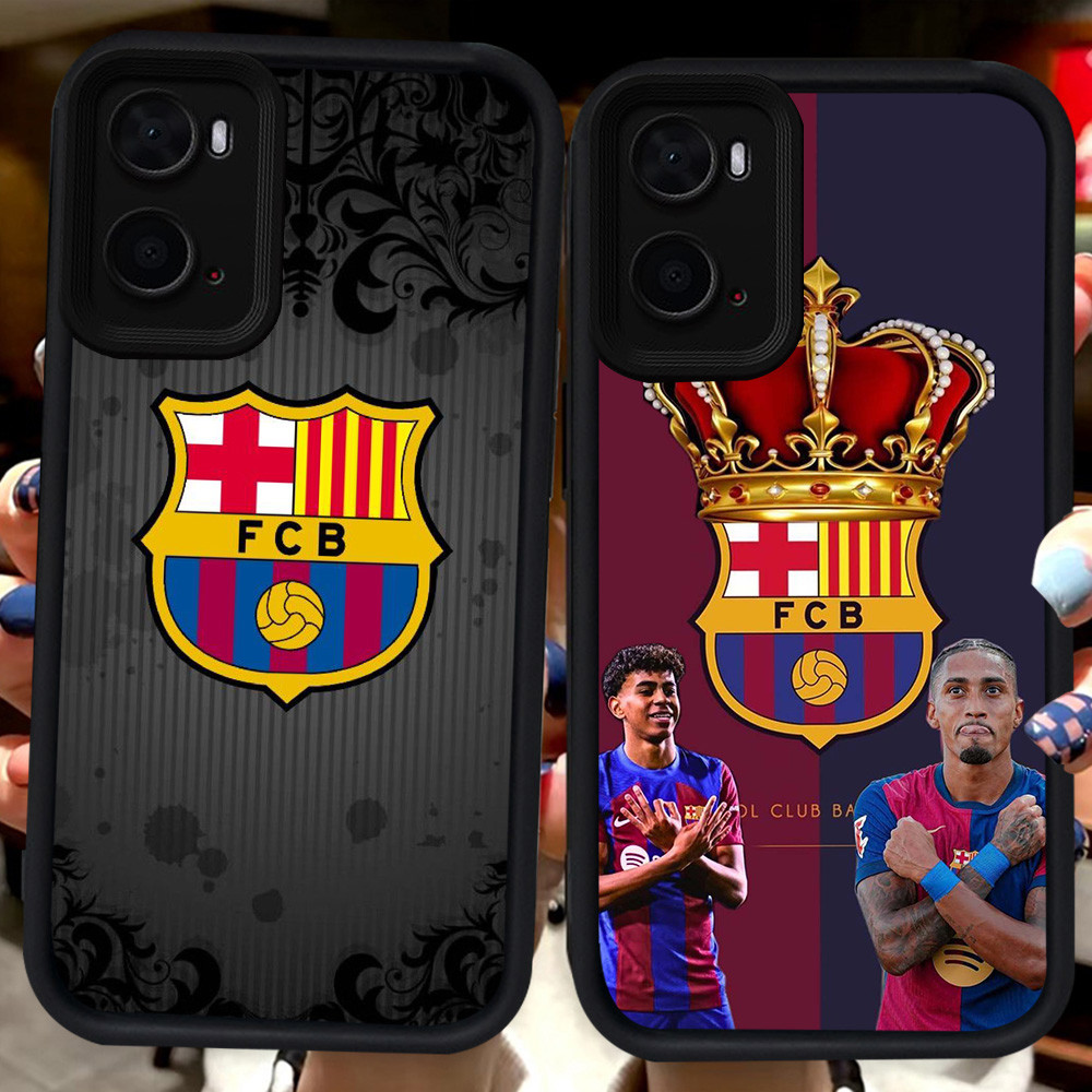 เคสสีดําสําหรับ OPPO A36 A57s A57 A96 A76 A77 A57e A77s H77 Barcelona Club