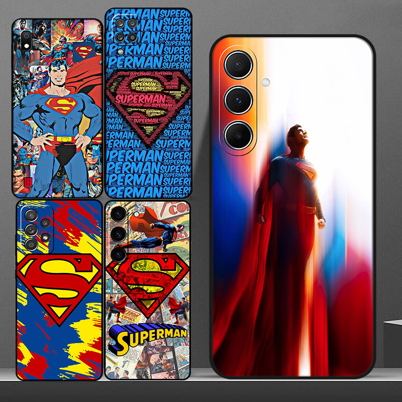 SAMSUNG เคสโทรศัพท์สีดํานุ่มสําหรับSamsung Galaxy A6 A7 A8 A9 A01 A02 A03S A03 04S A04E A05 A05S A06