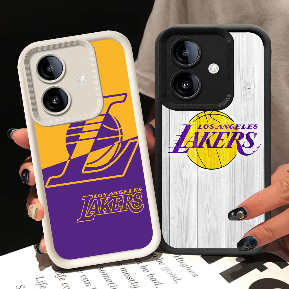 BI29 เคส Lakers สําหรับ Samsung Galaxy A04 A06 A04E F04 M04 A05 A07 สีขาวสีดํา