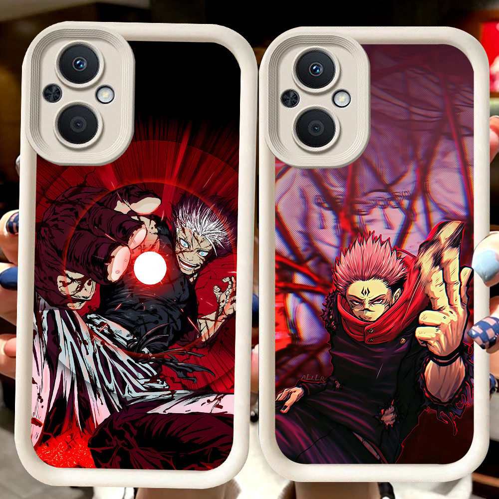 H66 Jujutsu Kaisen ปลอกสีขาวสําหรับ OPPO Reno 8Z 7 7Z ค้นหา X5 8 Lite 5G