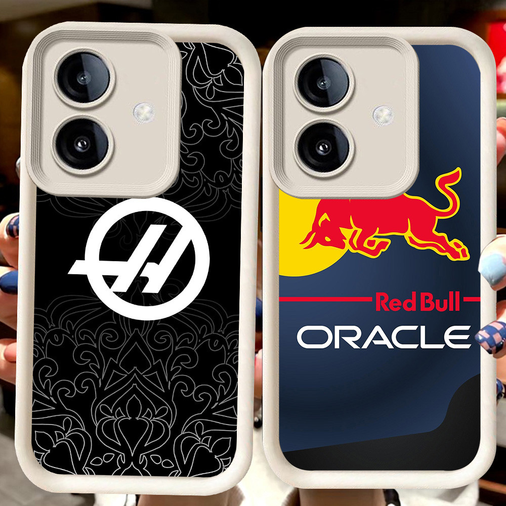 H19 F1 โลโก้ทีมปลอกสีขาวสําหรับ OPPO A3X A3 A79 A5 A5X Pro 5G