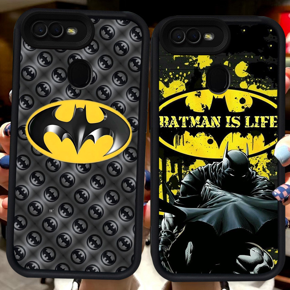 ปลอกสีดําสําหรับ OPPO A5 F9 F7 A1K A3S A7 A12E A12 F5 A12s A5S Pro H113 แบทแมน