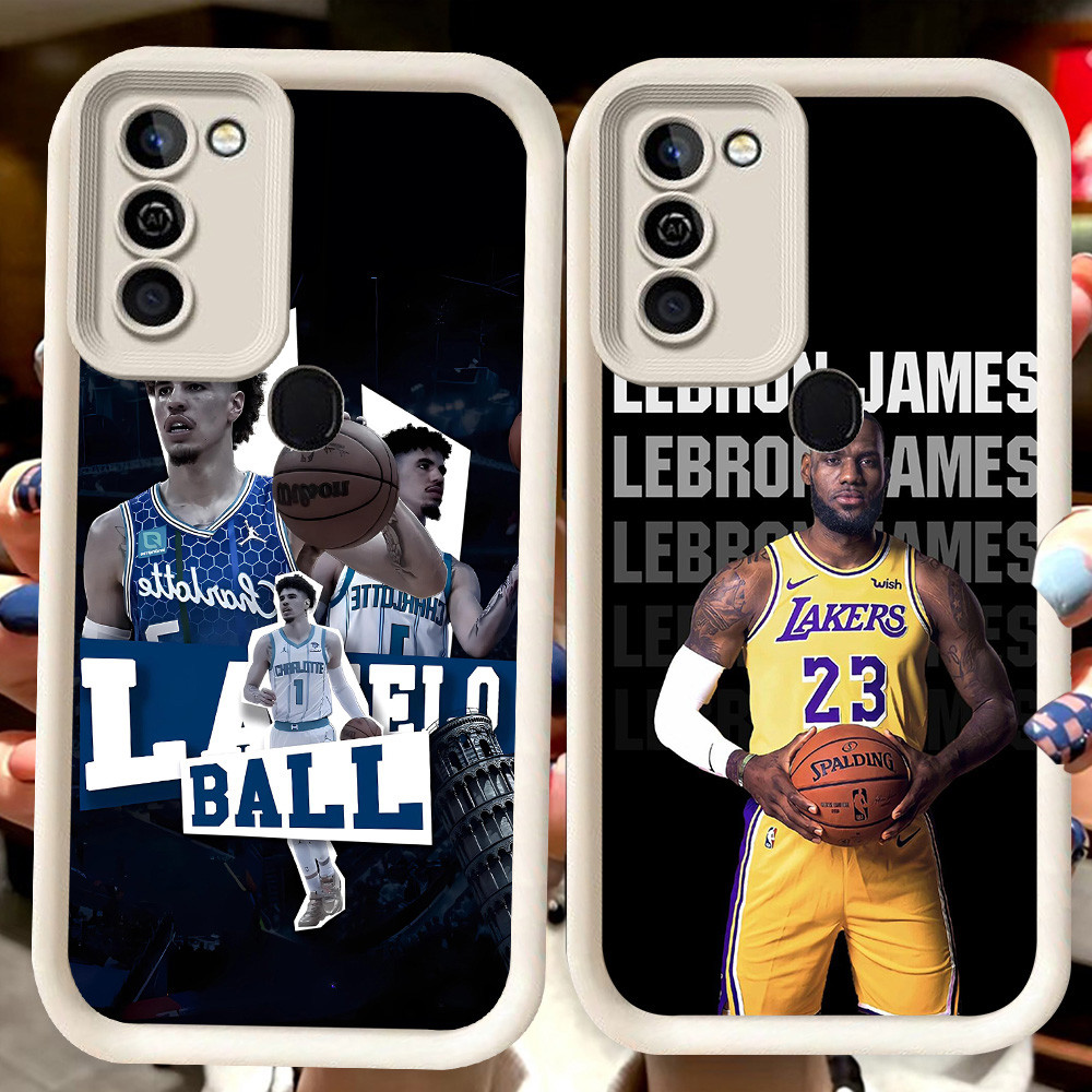 H106 บาสเกตบอล Star สีขาวสําหรับ Samsung A30s A7 A30 A11 A20 A21S A10S A10 A50 M30S A20S A50s M21 M1