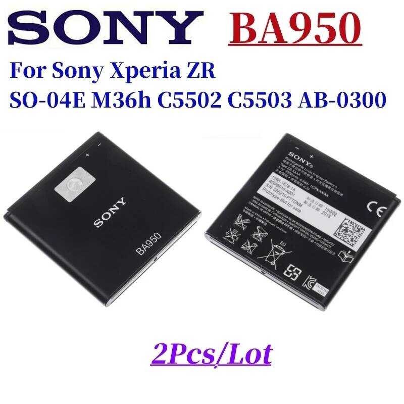 ❃ 1-2Pcs  Original แบตเตอรี่สําหรับ SONY Xperia ZR So-04E M36h C5502 C5503 Ab-0300 Ba950 ใหม่คุณ ❃