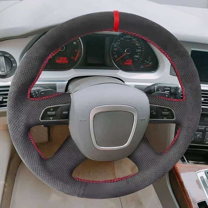 ▥ สําหรับ Audi A3 8P Sportback A4 B8 A5 8T A6 C6 A8 D3 Q5 8R Q7 4L 4-Spoke พร้อมปุ่มพวงมาลัยรถห