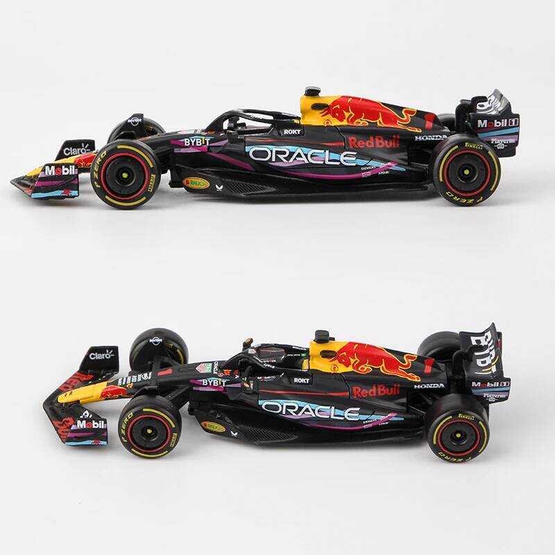 โมเดลรถแข่ง ★ Bburago 1:43 Redbull 2023 F1 Miami Grand Prix Rb19 โลหะผสม#1 ของเล่นรถโมเดล Max V