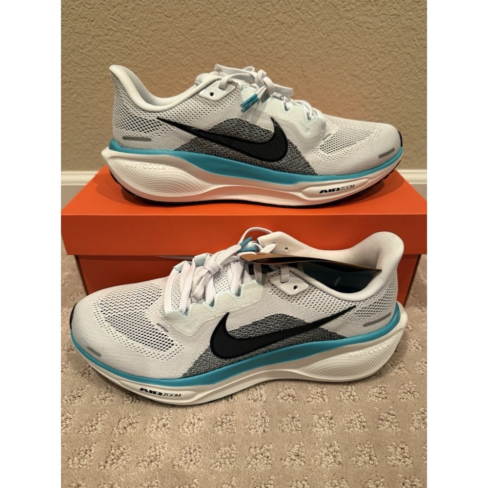 ♞,♘,♙ใหม่ Nike Air Zoom Pegasus 41 Dusty Cactus รองเท้าวิ่งสีขาวสีฟ้า FD2722-103 pv531 AGD