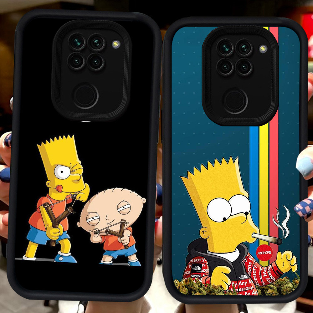 ปลอกสีดําสําหรับ Xiaomi Redmi Note 8 9S 9 Pro Max H88 The Simpsons