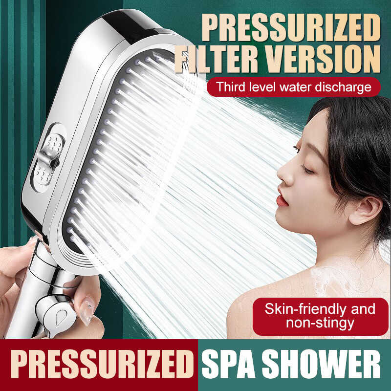 LY Powerful Pressurized Filtered Shower Head Shower Bathroom Home Bath Heater Bath Shower Head