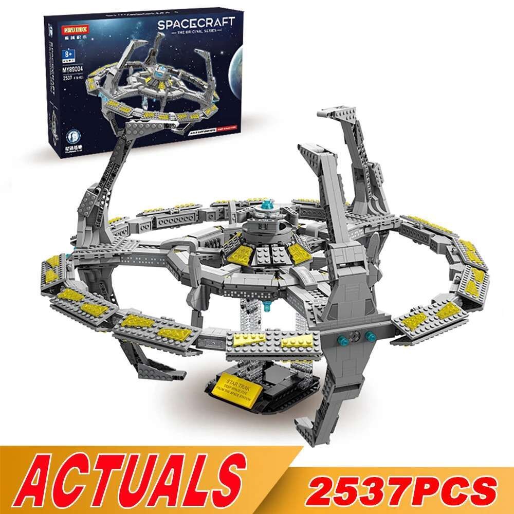 NEW MOYU Star Ship Model Deep Space Nine 9 Station Building Blocks Enterprise Spaceship Bricks DIY T