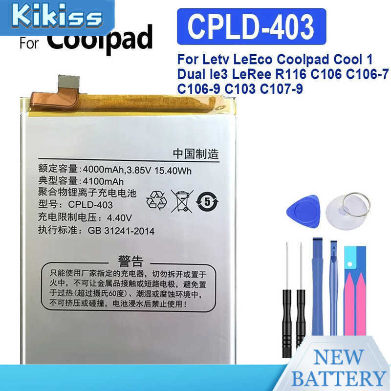 For Letv LeEco Coolpad Cool1 Cool 1 Dual le3 LeRee R116 C106 C106-7 C106-9 CPLD-403 Battery 4100mAh