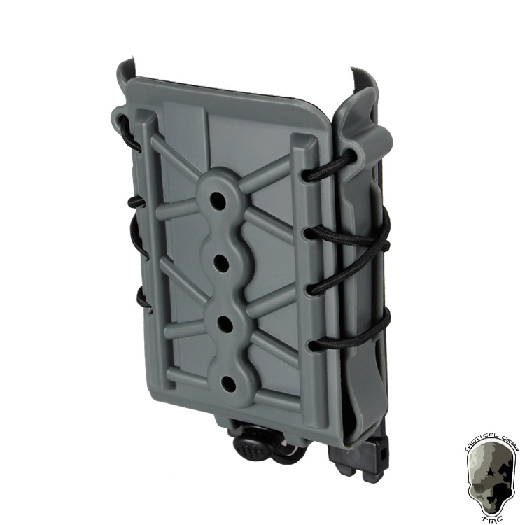 [หุ้นล่าสุด] TMC Tactical Single 5.56 762 Mag Pouch MOLLE Wolf Grey Tactical Mag Holder 3031-2