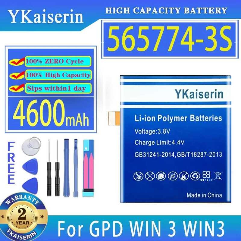 For Gpd Win 3 WIN3 High-Efficiency Laptop Battery 4600mAh 565774-3S Long Lasting