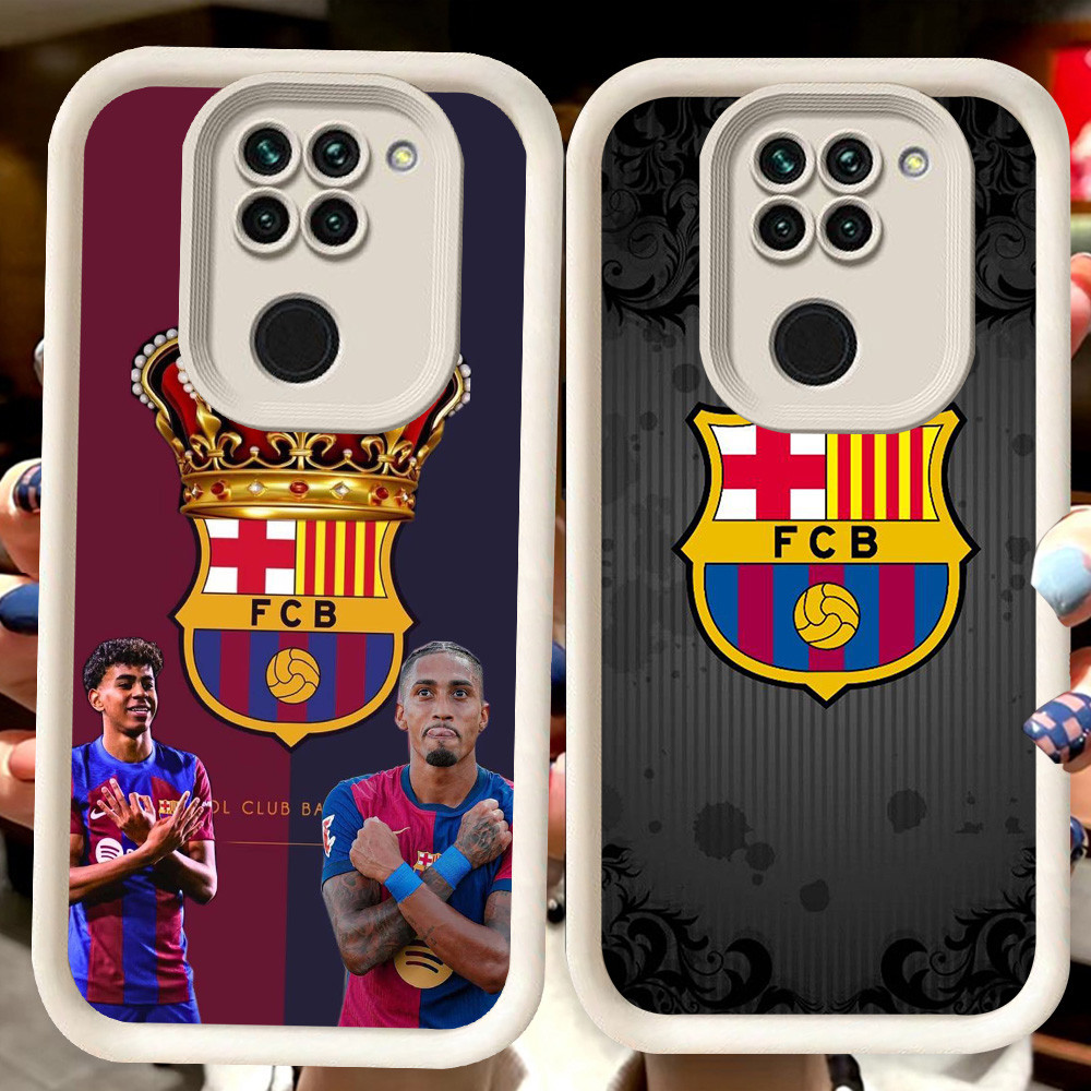 H77 Barcelona Club ปลอกสีขาวสําหรับ Xiaomi Redmi Note 9 8 9S Pro Max