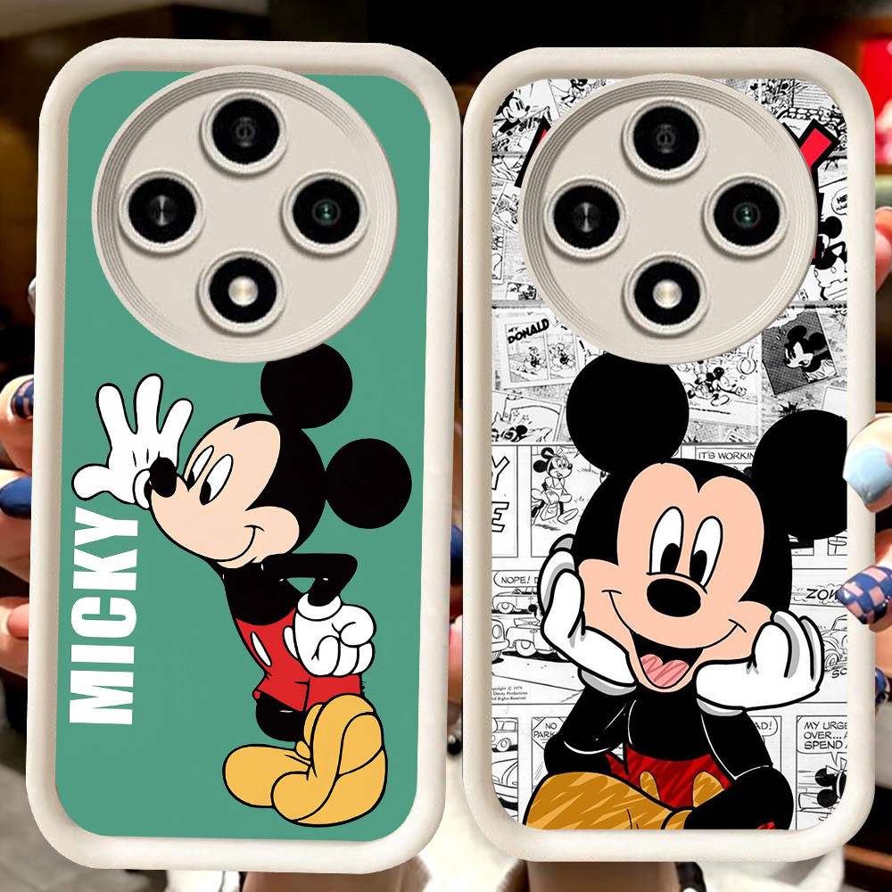 H107 Mikey Mouse ปลอกสีขาวสําหรับ Xiaomi Redmi POCO C75 A3X C61 X7 A3 14C X3 Pro NFC 5G