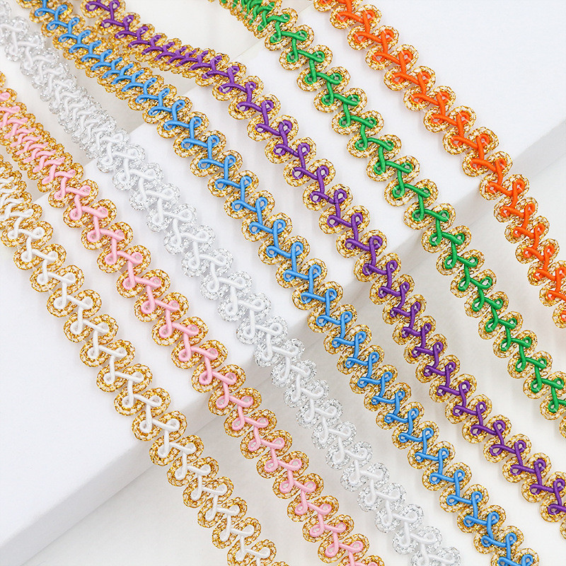 (10เมตร/ม้วน) ทองเกลียวถักริบบิ้นกระโปรงโบว์ตกแต่งวันหยุดฉลองของขวัญ ทําเอง