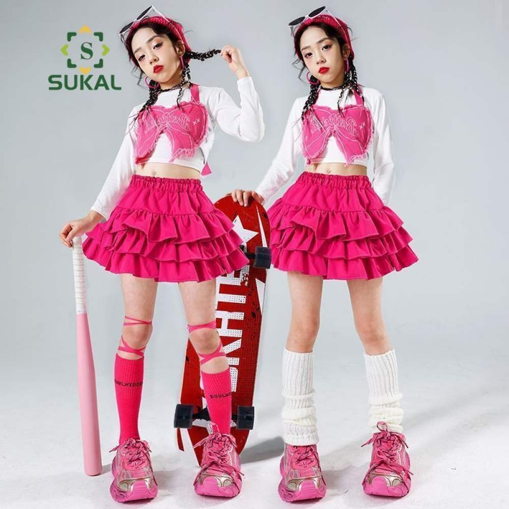 SUAKL ชุดกระโปรงสั้นฤดูร้อน สไตล์เจ้าหญิง ทรงเค้ก สําหรับสาวกลุ่ม พร้อมกางเกงขายาว