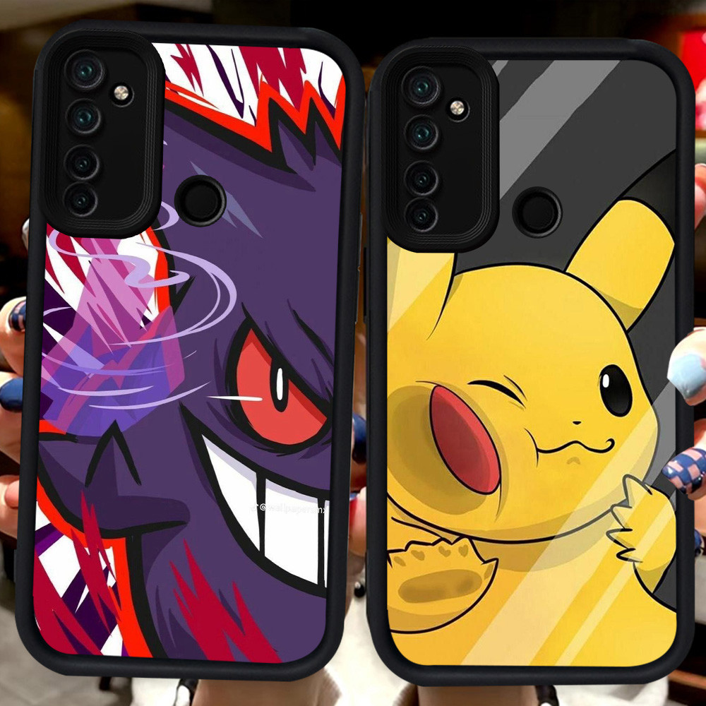 ปลอกสีดําสําหรับRealme 6i 7i 5s Narzo 10A C2s 5i 9i 20A 10 C2 C17 C75 5 14 14X 14T C71 C73 H100 Poke