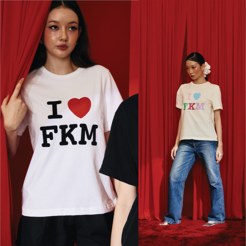 ♞,♘,♙The Freckled Market - I LOVE FKM Tee เสื้อยืด FAH