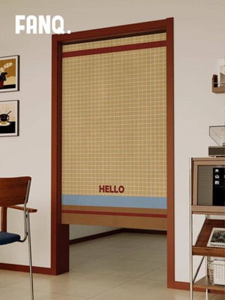 อเมริกันย้อนยุคครัวเรือนผ้าม่านประตูห้องนั่งเล่นห้องครัวพาร์…