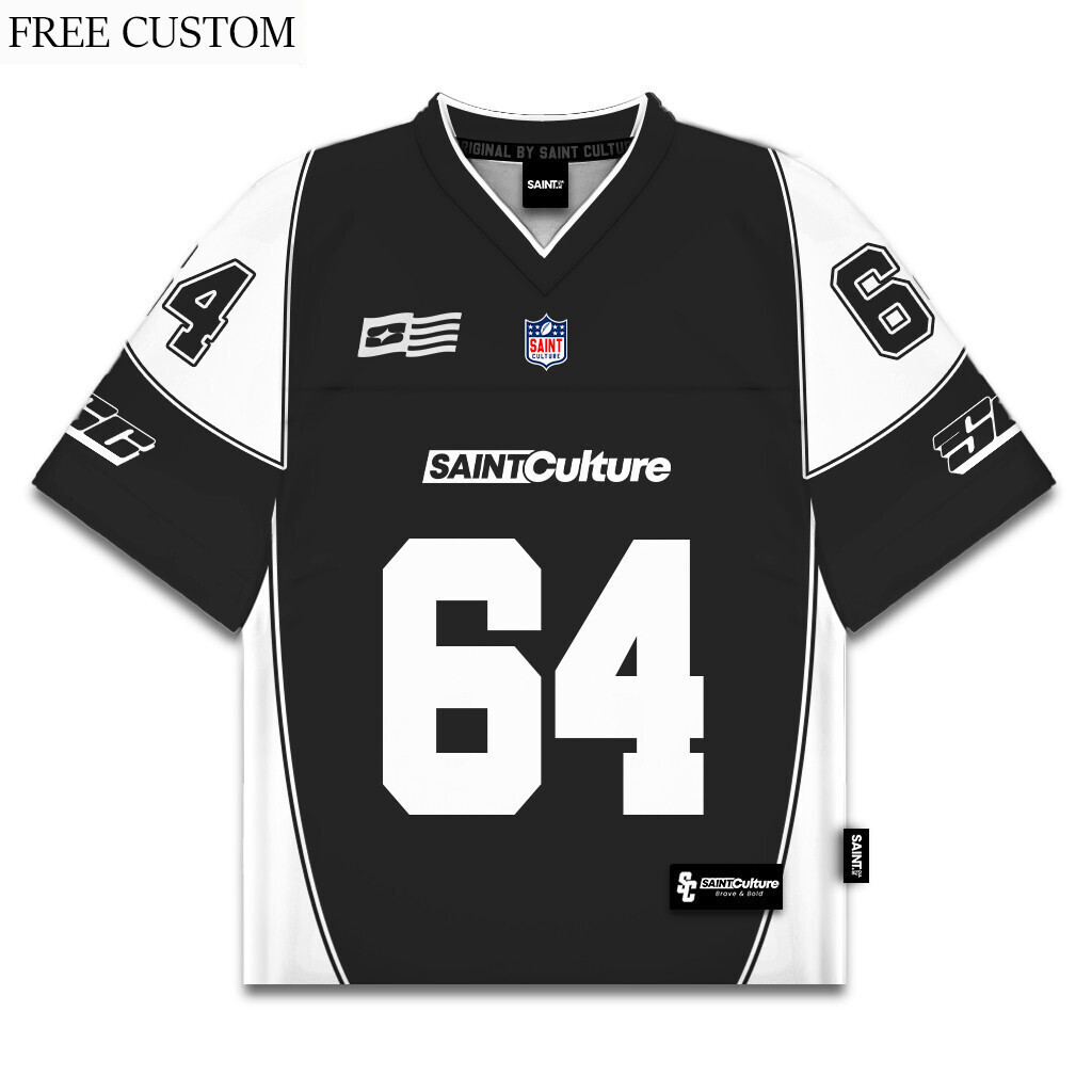 [ชื่อที่กำหนดเองฟรี] Black Nardo 64 Jersey Vintage Oversize Rugby Retro Streetwear Y2K Boxy Jersey ค