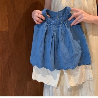 Ready Gadis-gadis jas modis musim panas  Gaya Baru Gaya Baru dan menengah atasan anak-anak yang modis, bayi perempuan Korea Lace Pants set dua potong T81