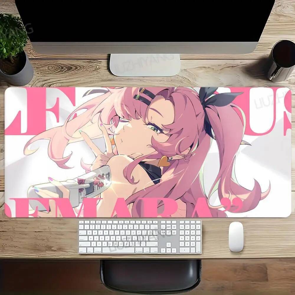 ZZZ Gaming Hoshimi Miyabi แผ่นรองเมาส์ Evelyn Vivian Anby Ellen Zenless Zone Zero คีย์บอร์ดแผ่นรองโต