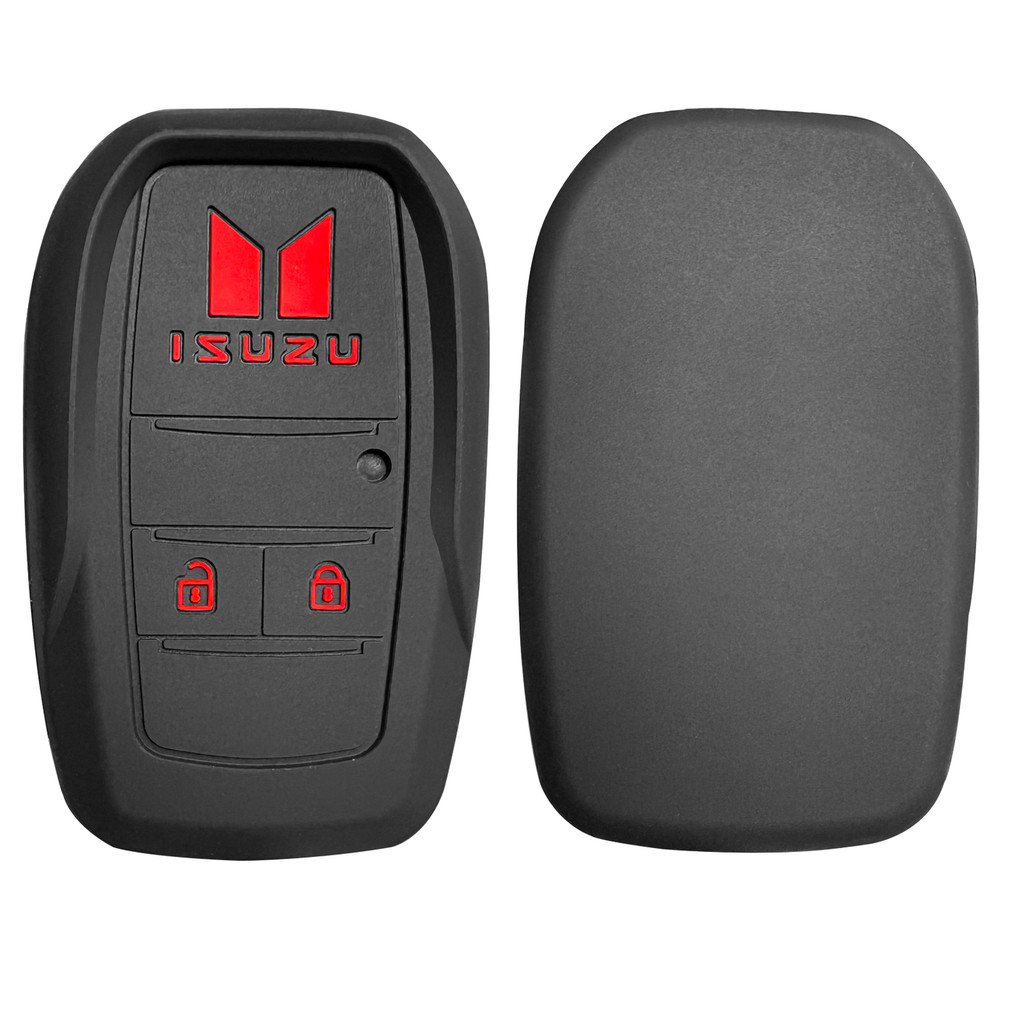 Isuzu DMAX 2023 ดัดแปลง Flip Remote Key Case พวงกุญแจ Isuzu D-Max DMAX D Max Kunci Lipat Kereta พับนาฬิกาปลุกซิลิโคนรีโมทคอนโทรลอุปกรณ์เสริม - รูปที่ 2