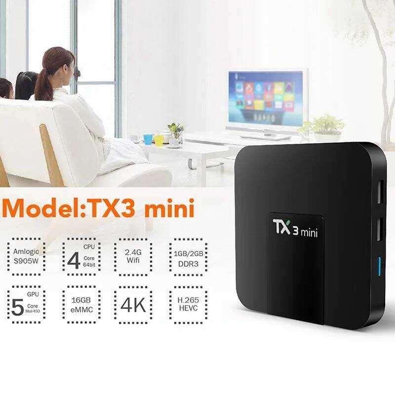 2021 ☢ Tx3 มินิสมาร์ททีวีบ็อกซ์ Android 8.1/11.0 Amlogic Rk3228a 2G 16G 4K H.265 2.4G Wifi ☢