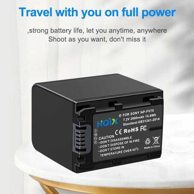 ▥ HQIX สําหรับ Sony Hdr-Cx450 Cx550 Cx760e Cx900e Xr150e Cx510e Cx550e Cx580e Cx610e Cx680 Cx70