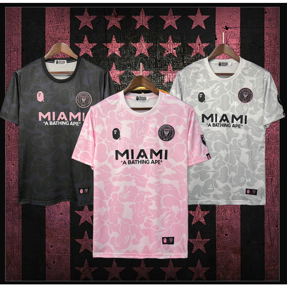 ใหม่ 2025!! Inter Miami X Beruk แฟน ๆ Issue Kit Jersey Man/ เสื้อยืดคอกลมผู้หญิงฤดูร้อนขนาดใหญ่เสื้อ