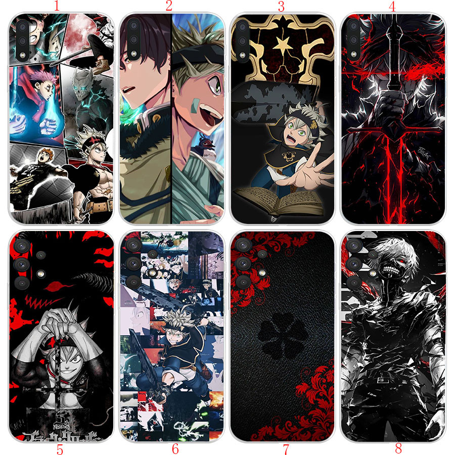 Realme 5 5i 5s 6 C2 C11 C12 C35 5 Pro 6 Pro 6i 7i Q3 8 5G 8S JH7 Black Clover เคสโทรศัพท์โปร่งใสนุ่ม