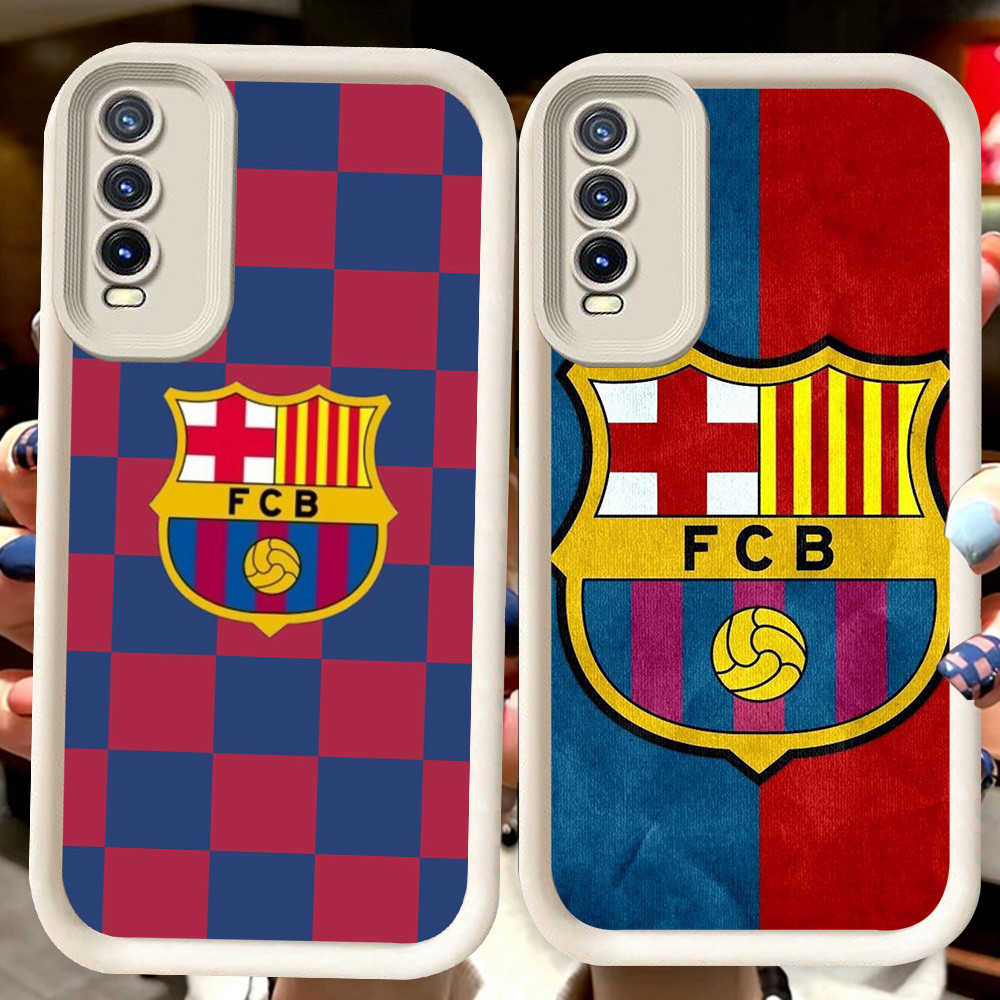 H48 FC Barcelona สีขาวปลอกสําหรับ VIVO V15 V17 V19 Neo Y11s Y66 Y12s S1 Pro Y20 Y20s Y20i Y83 Y400