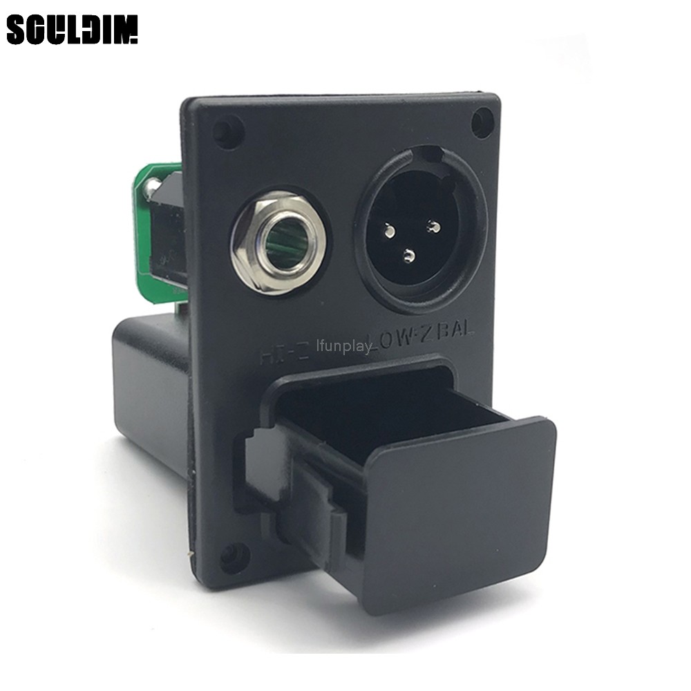 Acoust กีตาร์ EQ Equalizer 9V แบตเตอรี่กล่องเหมาะสําหรับกีตาร์ Ukulele B-Type w/4 pins