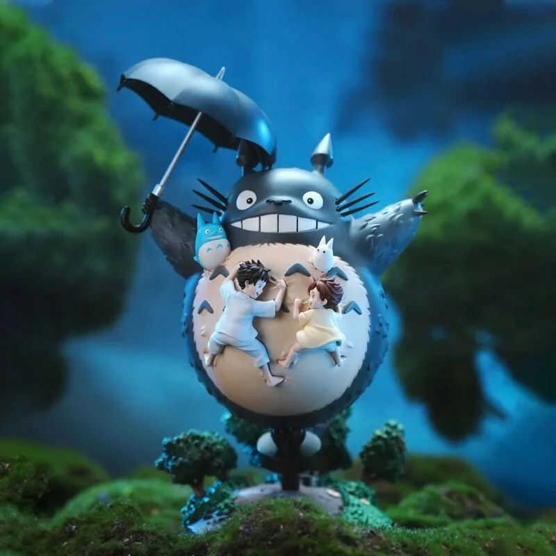 LY Hayao Miyazaki Animel อุปกรณ์ต่อพ่วง Totoro ตุ๊กตาเดสก์ท็อปเครื่องประดับ 19 ซม.Pvc Action Figure