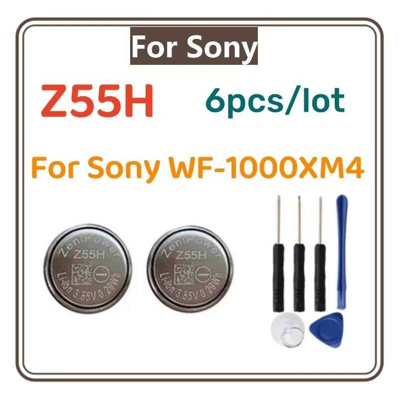 ▥ 6 ชิ้น/ล็อตใหม่ Zenipower เปลี่ยน Cp1254 1254 สําหรับ Sony Wf-1000Xm4 Xm4 ชุดหูฟังบลูทูธแบตเต