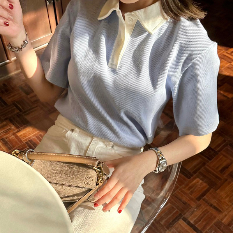 ♞TENSE_co - Twice Knit Polo เสื้อโปโลผ้าทอลายร่องเล็ก 5 สี ต้อนรับเทศกาล Festive Season พร้อมส่ง DJ