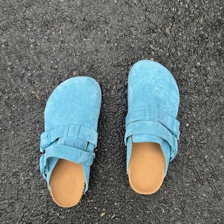 รองเท้าแตะ boken boken แบบหนึ่งฟุตสำหรับผู้หญิงในปี 2025 ใหม่สีทรายฤดูใบไม้ผลิใหม่สวมรองเท้า Birken