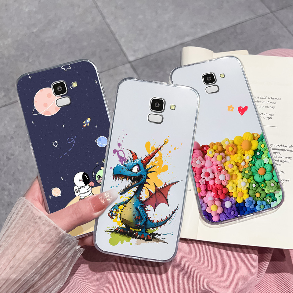 ปลอกสําหรับ Samsung Galaxy J6 J6 Plus J6 Prime โบว์สีชมพูเป็ดสีเหลืองกันกระแทก Anti-drop Clear ฝาครอบโทรศัพท์สําหรับ Samsung J6 Plus j6prime แฟชั่นซิลิโคน Capa กันชน ราคา ถูกที่สุด ดีลบีเคเค แกลเลอรีภาพที่ 4