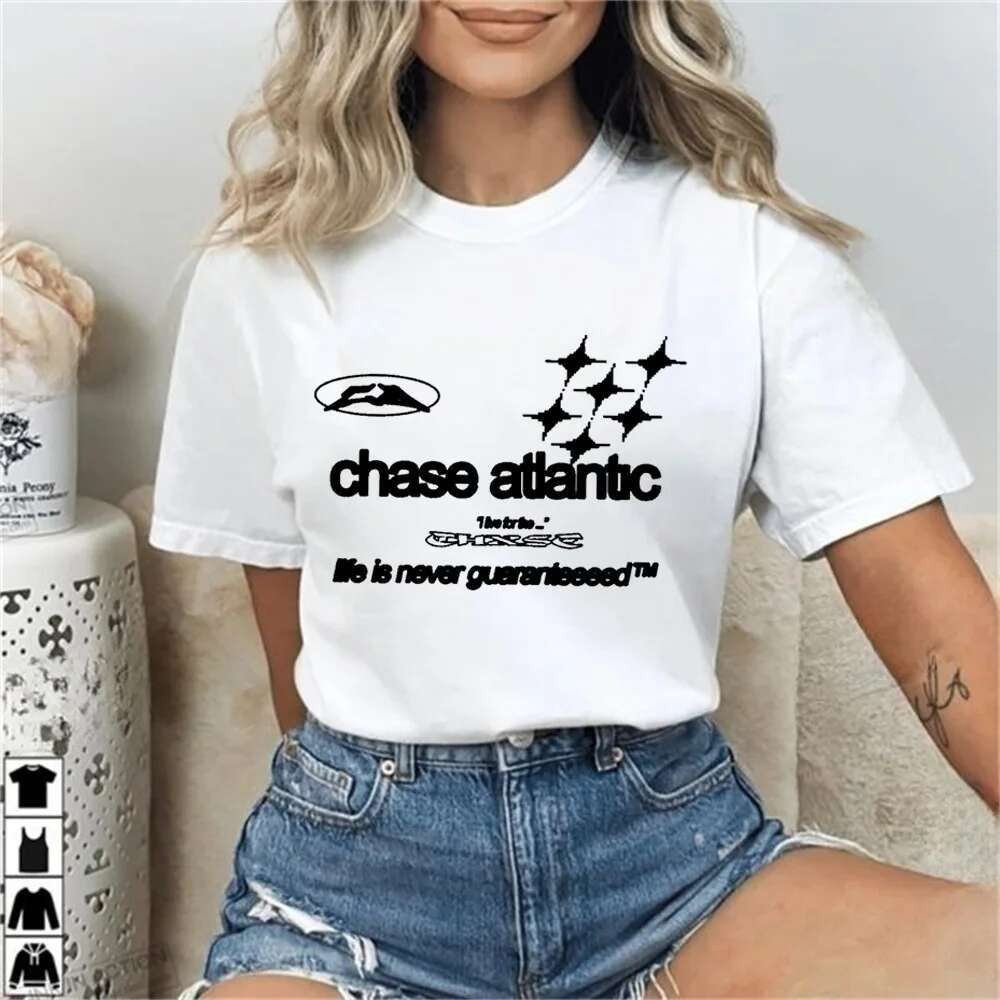 Chase Atlantic เสื้อผู้หญิงอินเทรนด์Vintage streetwear kawaii Digital Punk