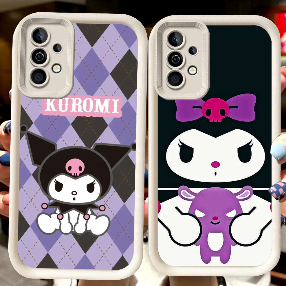 SAMSUNG H74 Kuro-miปลอกสีขาวสําหรับSamsung A04s A36 A14 A05S A56 A35 A34 A24 S25 Ultra A15 A54 A55 A