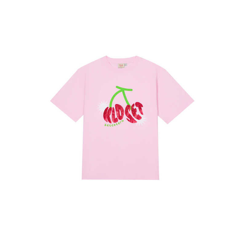 ♞,♘ Kloset & Etcetera Gummy Cherries T-Shirt เสื้อยืดคอกลม สกรีนลายเชอร์ KJG
