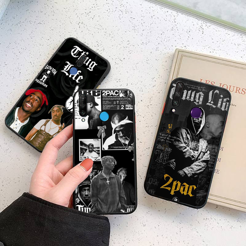 เคสโทรศัพท์สีดํานุ่มสําหรับ Huawei P10 P20 P30 P40 Lite Y5P Y6P Y7A Y9A Y5 Y6 Pro Y6S 13RN 2Pac Tupa