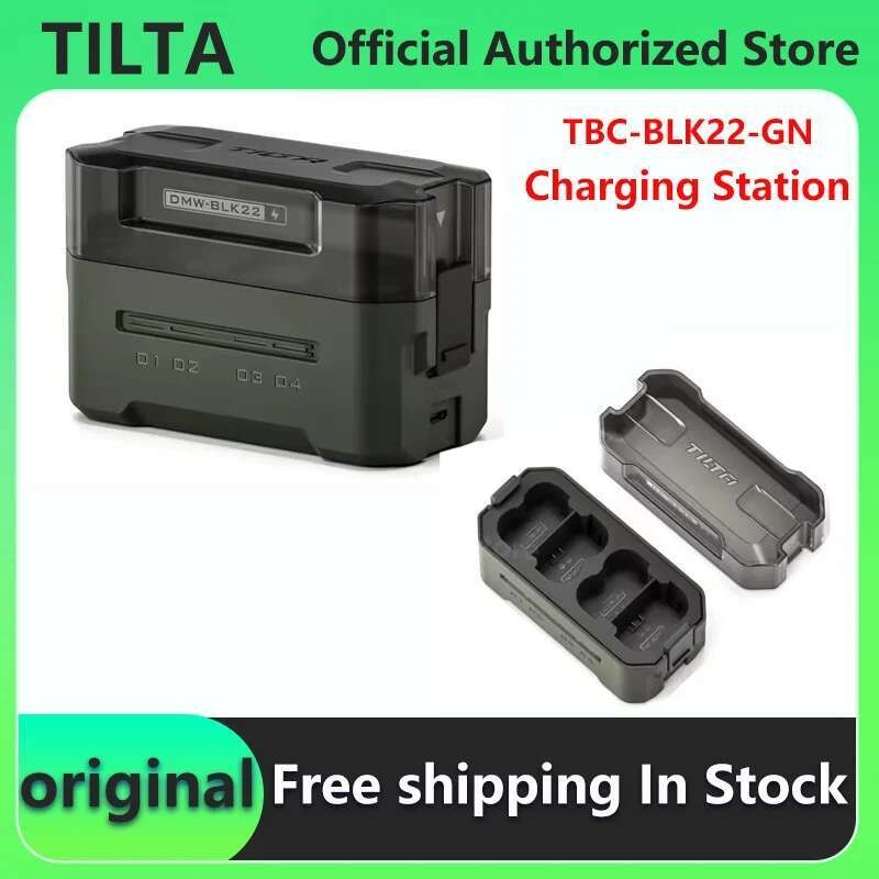 ขายร้อน TILTA DMW-BLK22 แบตเตอรี่ 2400mAh สถานีชาร์จแบบพกพา (4 ช่อง) สําหรับ Panasonic GH6, GH6L, GH