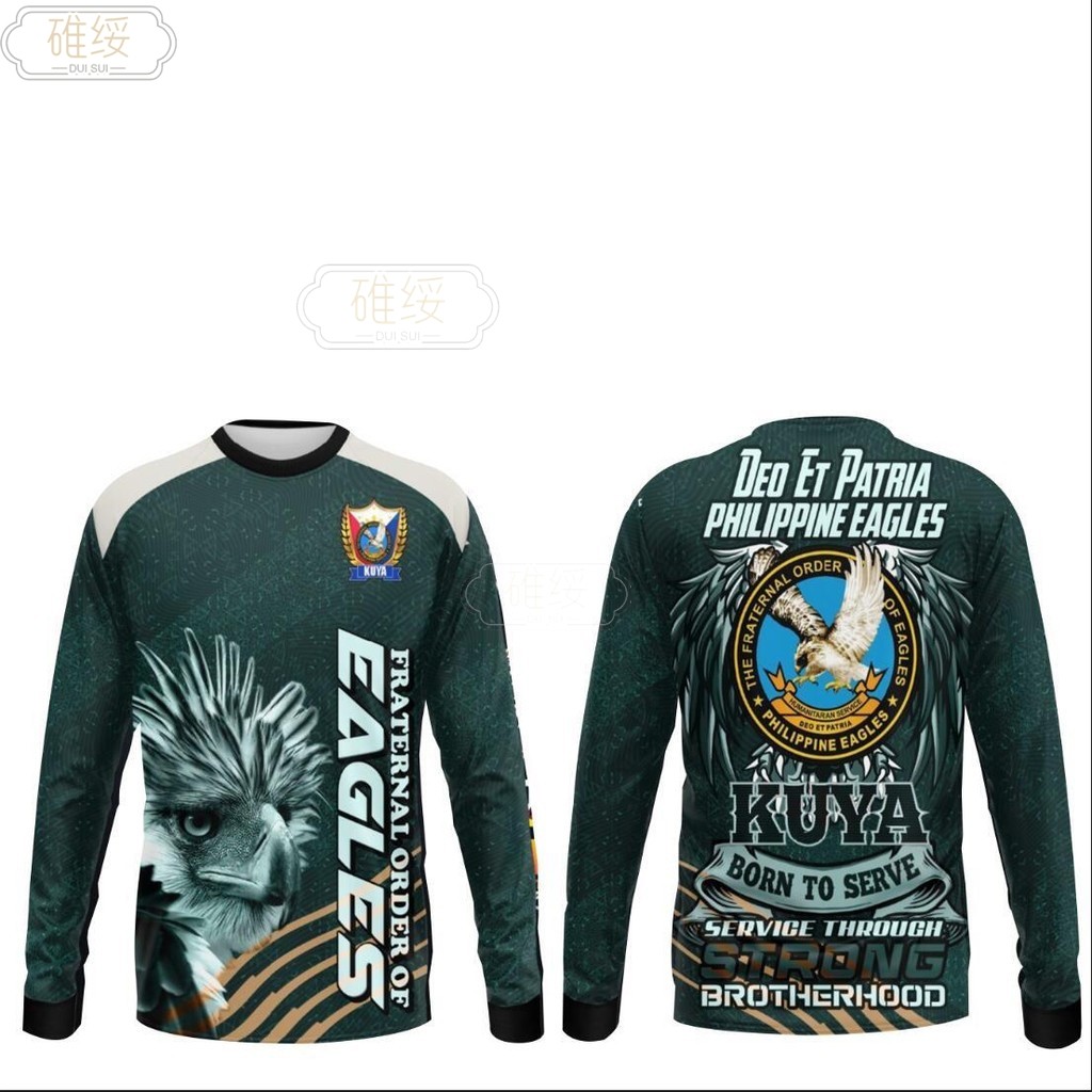 2025 3D Long -Shirt The Frother Order of Eagles (Philippine Eagles)-Camouflage-inspired Pattern with