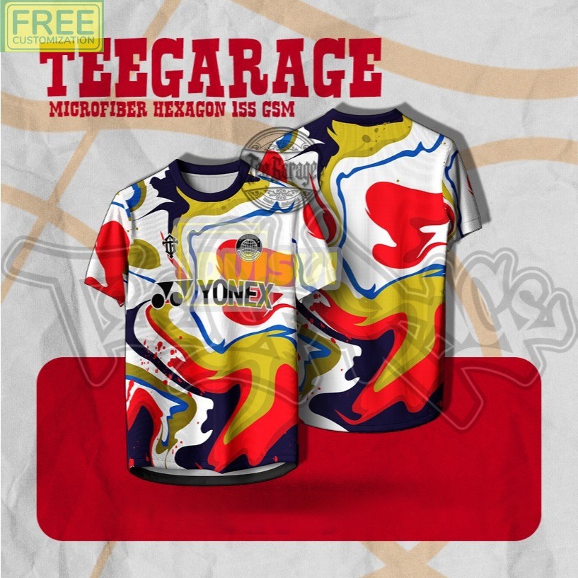 TEEGARAGE BADMINTON YONX SUBLIMATION JERSEY 100-3XL