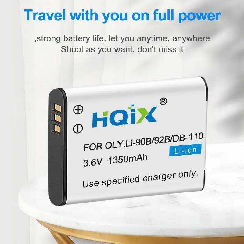 ▥ Hqix Tg-7ระบบ OM ที่ทนทาน Li-90B แบตเตอรี่ชาร์จคู่ Li-92B กล้อง Tg7